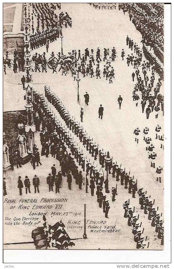 ROYAL FUNERAL PROCESSION OF KING EDWARD VII LONDON 17 MAI 1910 REF 21207 - Funerali