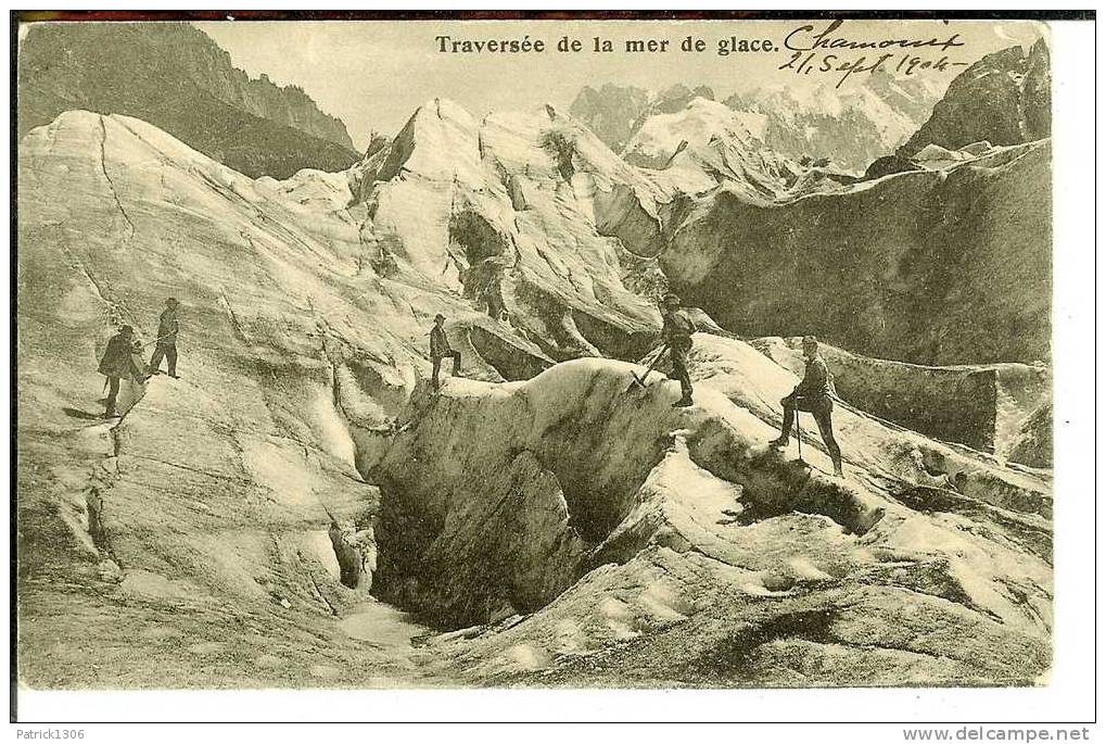 CPA  Traversée De La Mer De Glace  3417 - Alpinisme