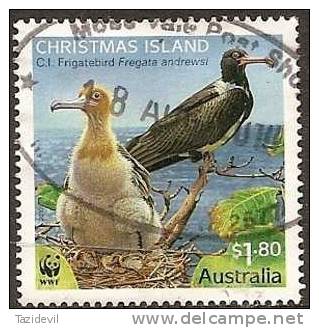 CHRISTMAS ISLAND - USED 2010 WWF $1.80 Frigate Birds - Christmas Island