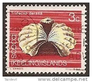 COCOS (KEELING) ISLANDS - USED 1969 3c Shell - Cocos (Keeling) Islands