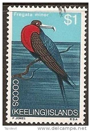 COCOS (KEELING) ISLANDS - USED 1969 $1.00 Bird - Cocos (Keeling) Islands