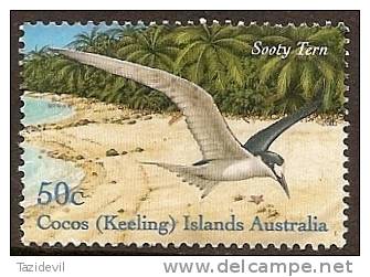 COCOS (KEELING) ISLANDS - USED 2003 50c Sooty Tern - Birds - Kokosinseln (Keeling Islands)