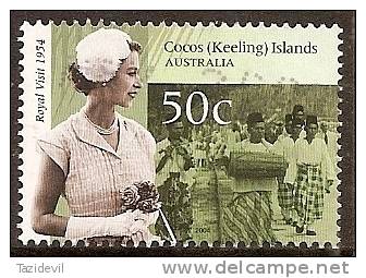 COCOS (KEELING) ISLANDS - USED 2004 50c Anniversary Of The Royal Visit - Kokosinseln (Keeling Islands)