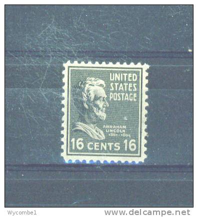 UNITED STATES  -  1938  Presidential Series  16c  MM (Hinge Remainders) - Neufs