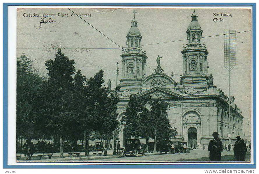 AMERIQUE --  CHILI -- Santiago  - Catedral Frente ...... - Chile