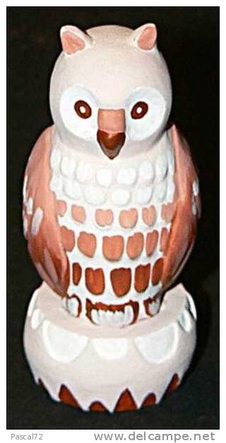 CHOUETTE DE COLLECTION Faïence Polychrome (6) - Vögel – Eulen