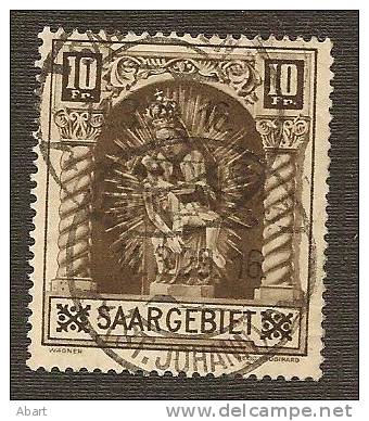 Saargebiet Michel Nr. 103 Plattenfehler III - - Used Stamps