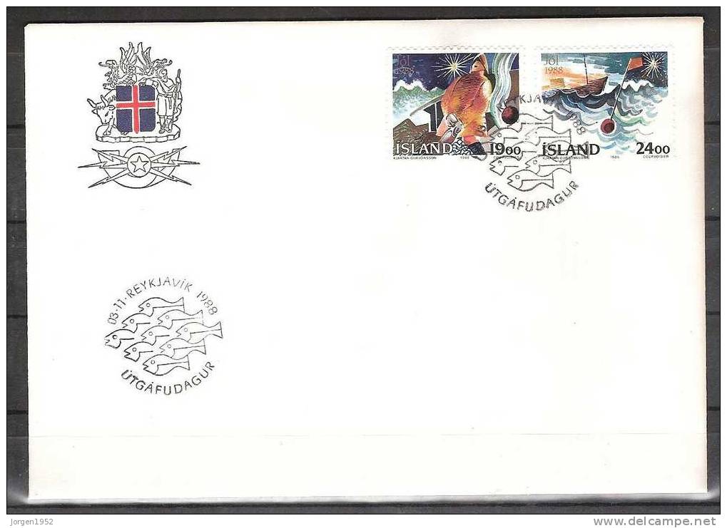 ICELAND FDC FROM YEAR 1988 - FDC