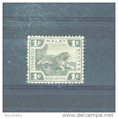 FEDERATED MALAY STATES  -  1900 Tiger 1c FU - Federated Malay States