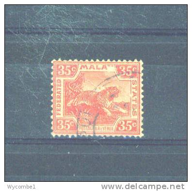 FEDERATED MALAY STATES  -  1900 Tiger 35c FU - Federated Malay States