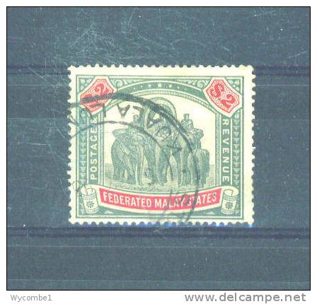 FEDERATED MALAY STATES  -  1900 Elephants $2 FU - Federated Malay States