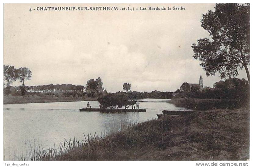 49 - Châteauneuf-sur-Sarthe - Les Bords De La Sarthe - Chateauneuf Sur Sarthe