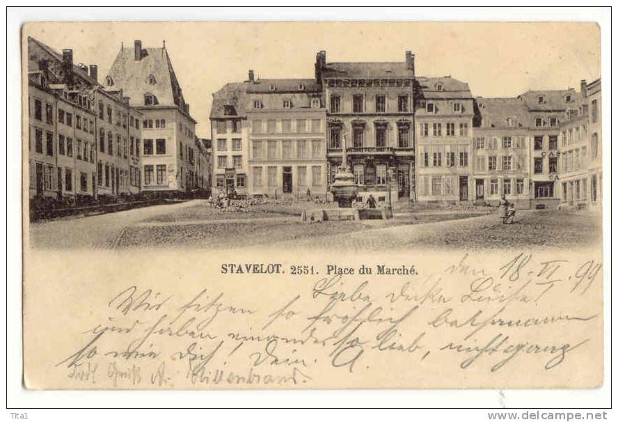 D5472  - Stavelot - Place Du Marché '-(N° 2551) - Stavelot