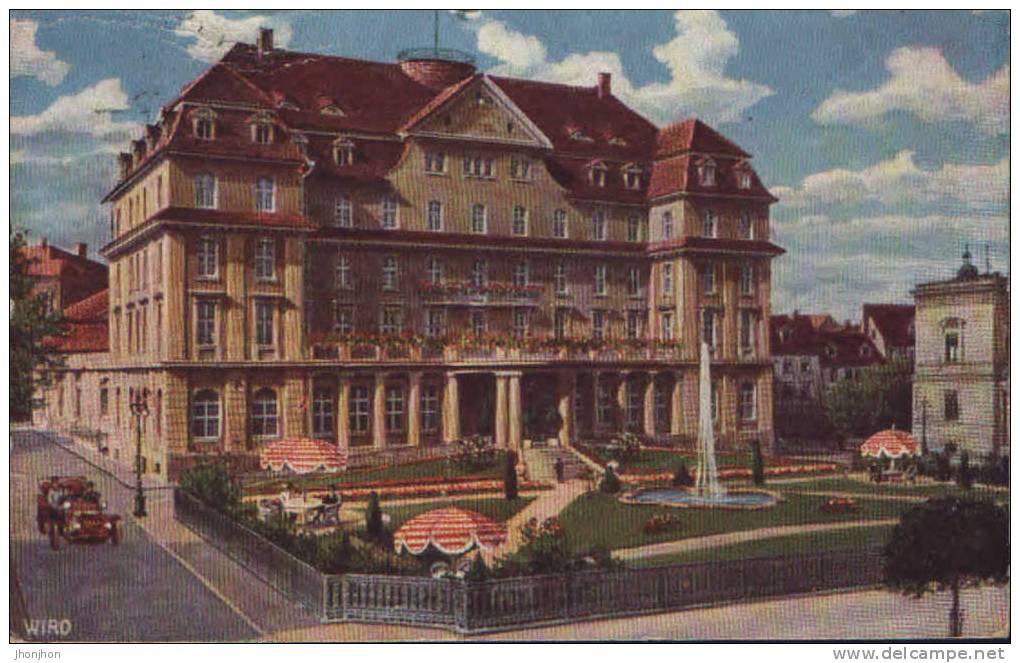 Deutschland-Postkarte 1917- Schloss-Hotel,Gotha - 2/scans - Gotha