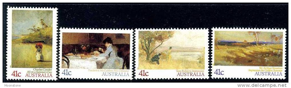 Australia 1989 Australian Impressionist Paintings Set Of 4, MNH - Mint Stamps