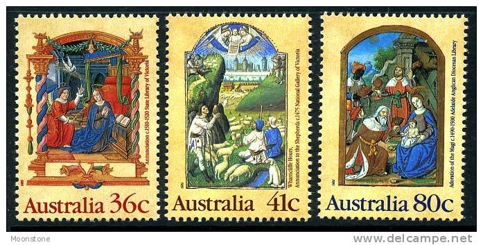 Australia 1989 Christmas Set Of 3, MNH - Mint Stamps