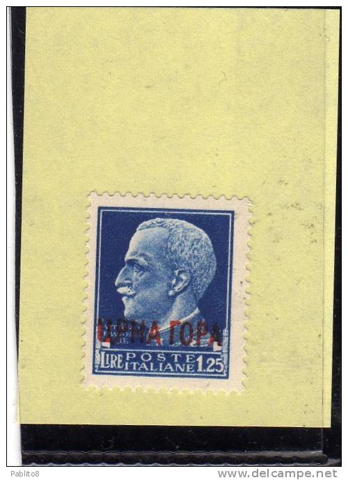 MONTENEGRO 1941 IMPERIALE SOPRASTAMPATI 1,25 MNH - Montenegro