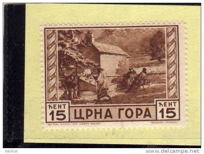 MONTENEGRO 1943 SERTO DELLA MONTAGNA 15C MNH - Montenegro