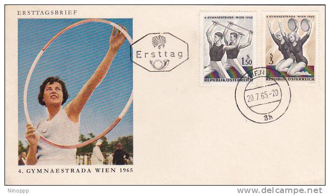 Austria 1965 Gymnastic Souvenir Cover - Gymnastics