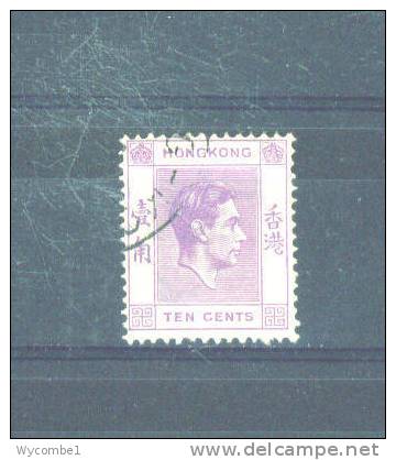 HONG KONG  -  1938 George VI  10c  FU - Oblitérés