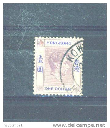 HONG KONG  -  1938 George VI  $1  FU - Used Stamps