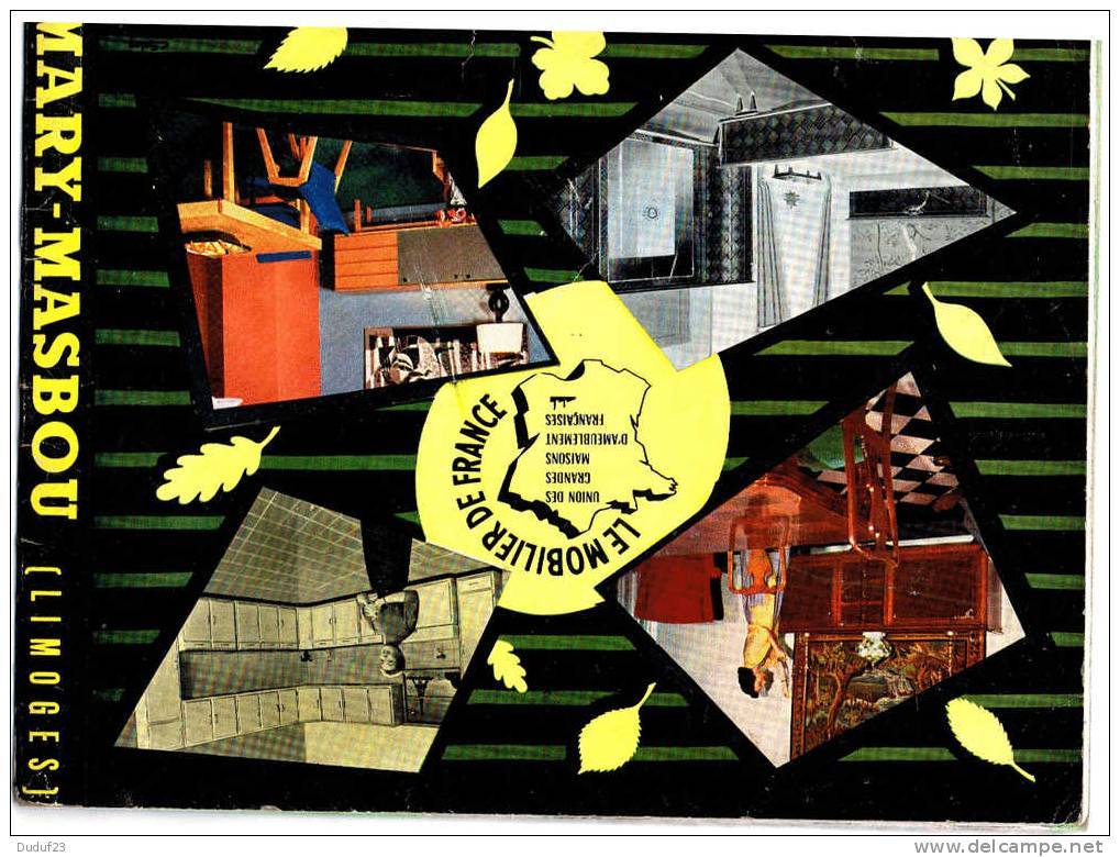 CATALOGUE MEUBLES MARY MASBOU - PALAIS DU MOBILIER - LIMOGES - 1957 - MOBILIER DE FRANCE - Décoration Intérieure