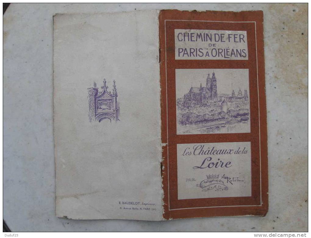 CHEMIN DE FER DE PARIS A ORLEANS - LES CHATEAUX DE LA LOIRE Par ROBIDA - Centre - Val De Loire