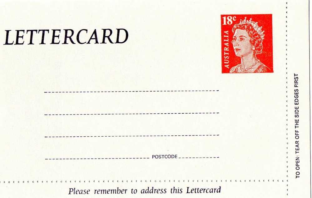 Australia 1976 QE2 Lettercard 18c - Entiers Postaux