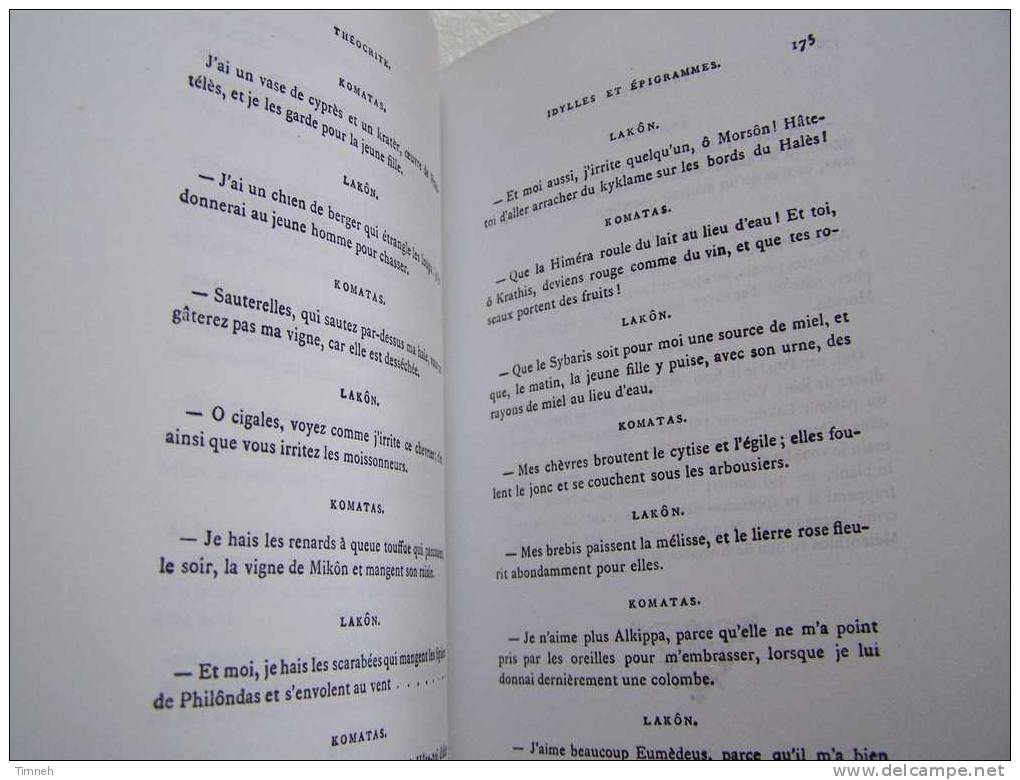 POEMES GRECS - LECONTE DE LISLE - 1980 EDITIONS D AUJOURD HUI - LES INTROUVABLES - - Auteurs Français