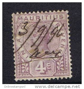 Mauritius 1896  SG  R3, Used, Fiscal Used For Postage - Mauritius (...-1967)