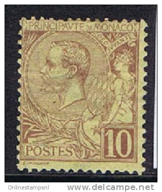 Monaco 1891 Michel Nr 14, Unused, MH - Neufs