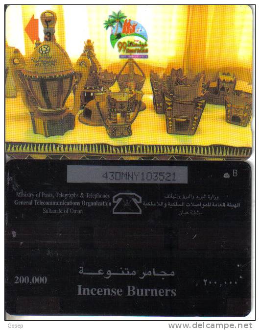 Oman-j.p.t.- Shop-phone-card--(number 4)-used Card+1 Card Prepiad Free - Oman