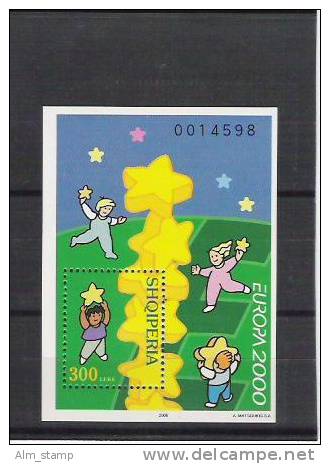 2000 Albanie  Y-T BF   Mi. Bloc  123 ** MNH - 2000