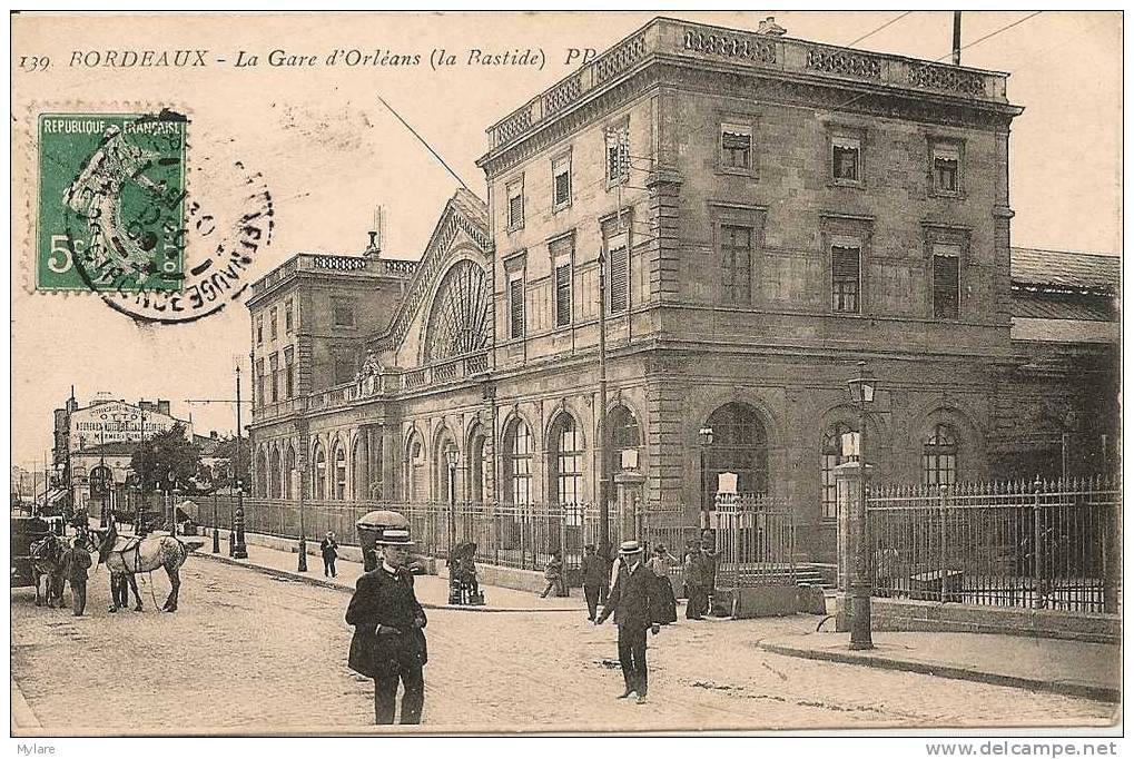 Cpa Bordeaux Gare D´Orléans - Bordeaux