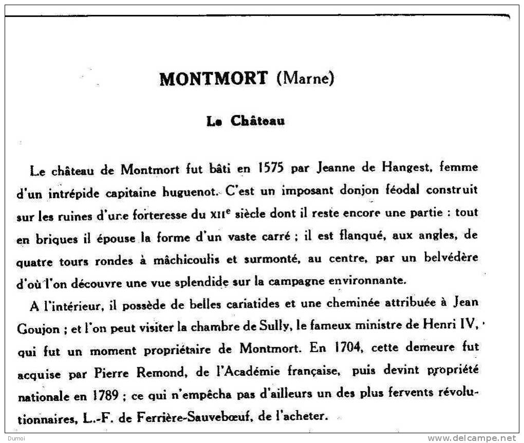 MONTMORT   -   LE CHATEAU - Montmort Lucy