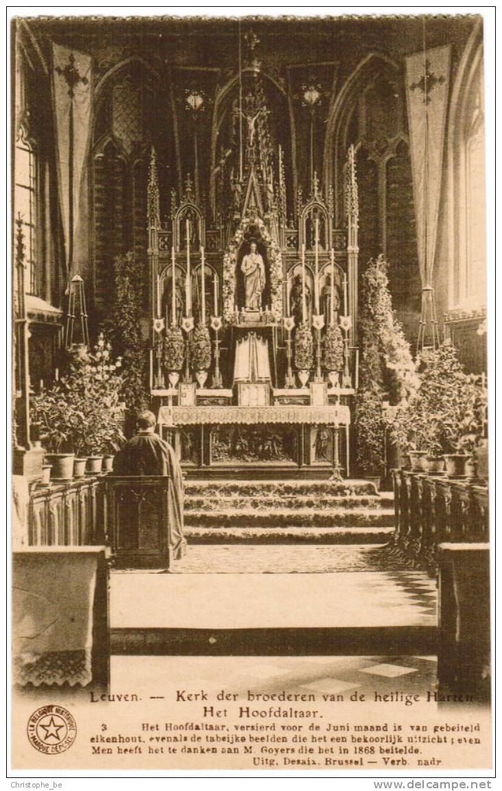 Leuven, Kerk Der Broederen Van De Heilige Harten, Het Hoofdaltaar (pk2606) - Leuven