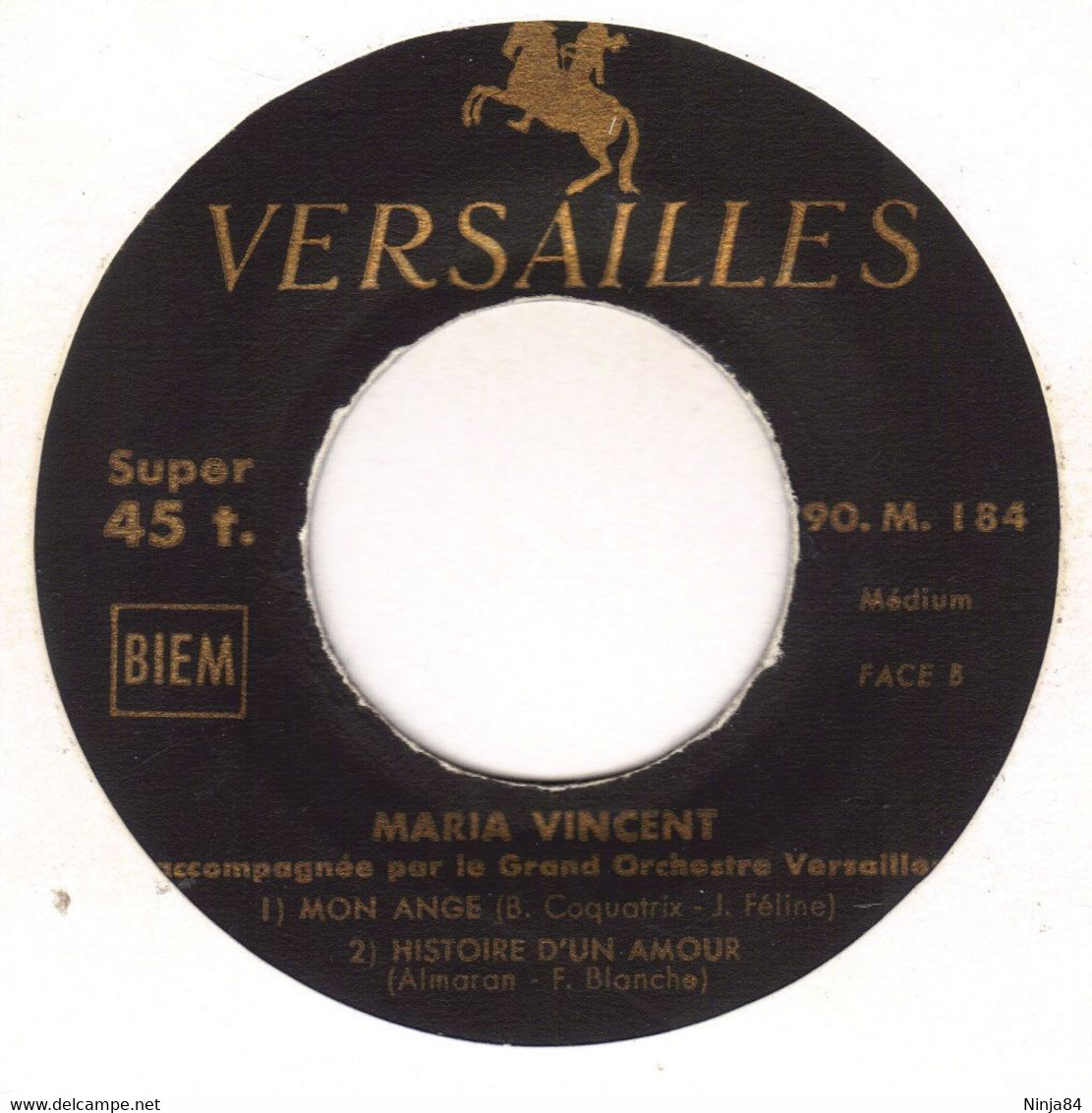 EP 45 RPM (7")  Maria Vincent  "  Marie La Bonne  " - Altri - Francese