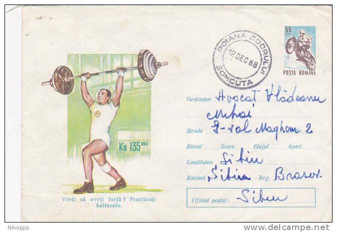 Romania 1968 Sport Weightlifting Souvenir Cover - Pesistica