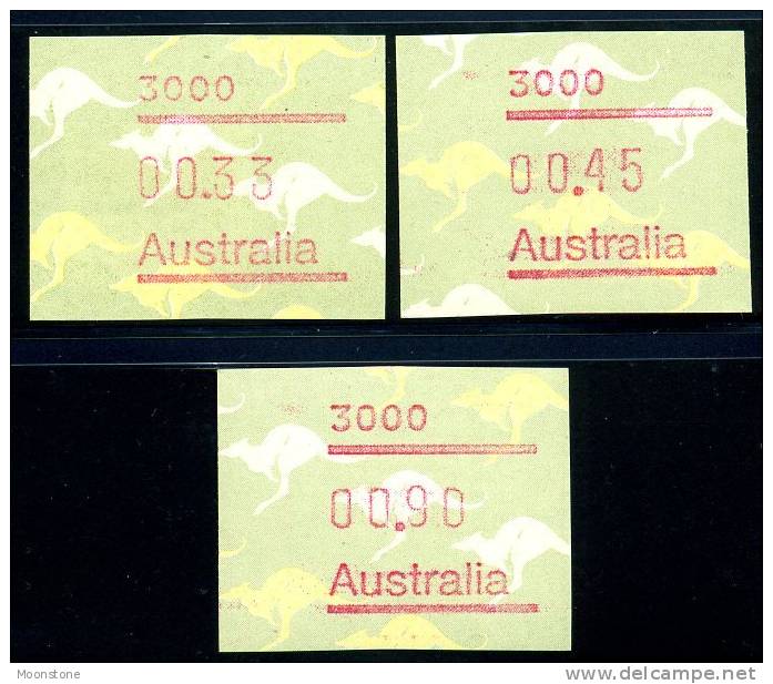 Australia 1985 2nd Frama Labels Set Of 3, MNH - Mint Stamps