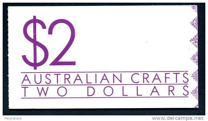 Australia 1988 QEII Australian Crafts $2 Booklet Complete, MNH - Carnets