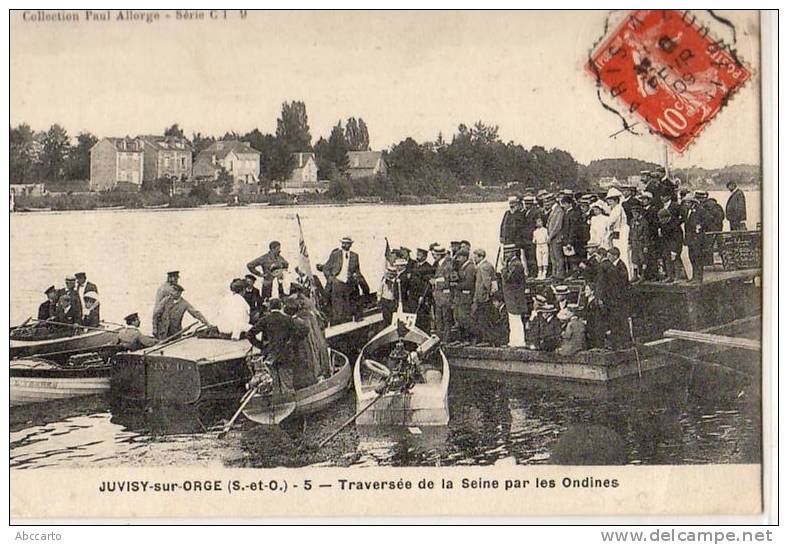 Juvisy-sur-Orge     91  Traversée De La Seine Par Les Ondines - Juvisy-sur-Orge