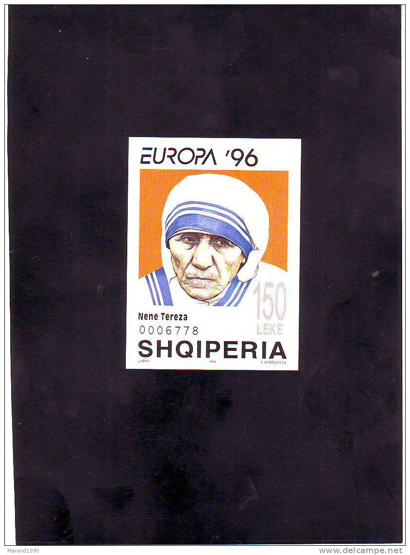 ALBANIA, MOTHER TERESA, UN - 1996