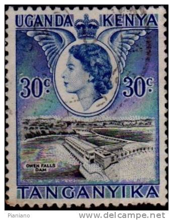 PIA - KENYA - UGANNDA - TANGANIKA :  - 1954 : Visita Reale - (Yv 89) - Kenya, Oeganda & Tanganyika