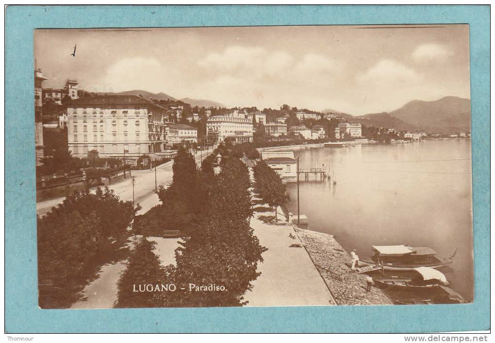 LUGANO  -  Paradiso.  -  1922  -  BELLE CARTE PHOTO  - - Paradiso
