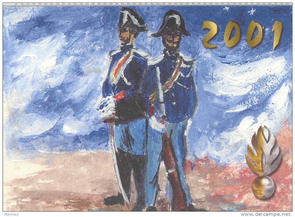 Voeux 2001 Carte Gendarmerie - Autres & Non Classés