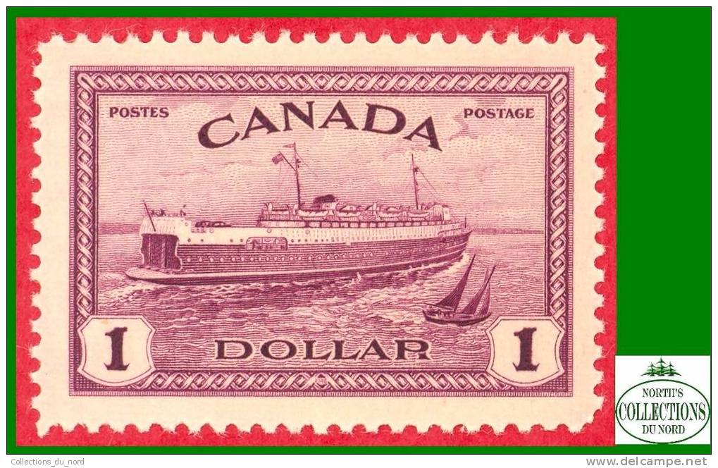 Canada # 273 Scott - Unitrade - Mint / Neuf - 1 Dollar - Train Ferry / Traversier - Train - Ungebraucht