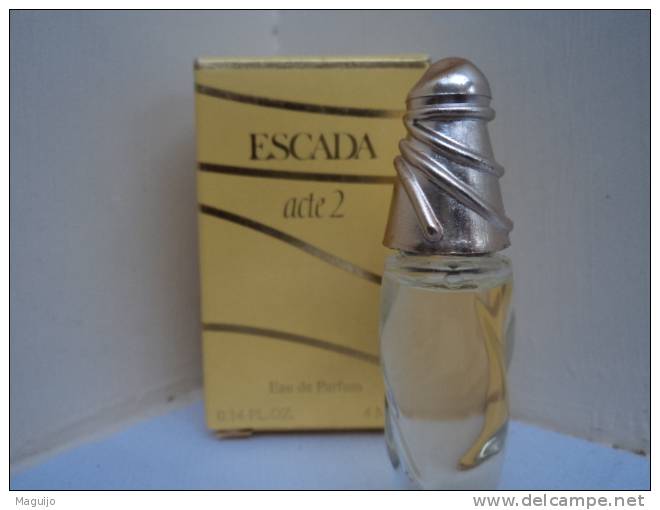 ESCADA " ACTE 2 " MINI EDP 4 ML BC DORE MAL RENDU PAR LA PHOTO LIRE!! - Miniaturen Damendüfte (mit Verpackung)