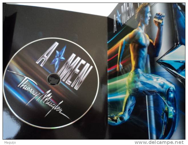 MUGLER "A*MEN" CD COLLECTOR AVEC OSCAR PISTORIUS LIRE !!! - Miniatures Men's Fragrances (without Box)