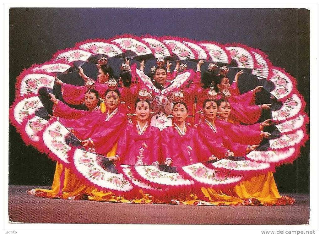 Korean Traditional Fan Dance Korea 1988 - Korea, South