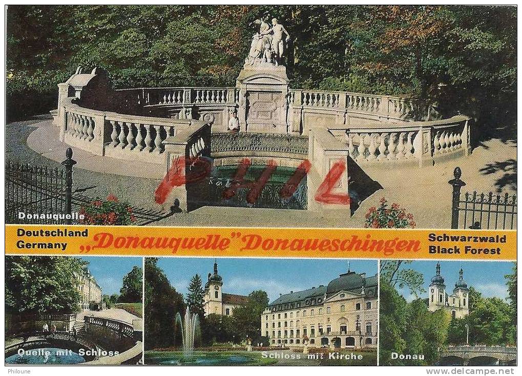 Donaueschingen, Carte Multivues Ref 1105-622 - Donaueschingen